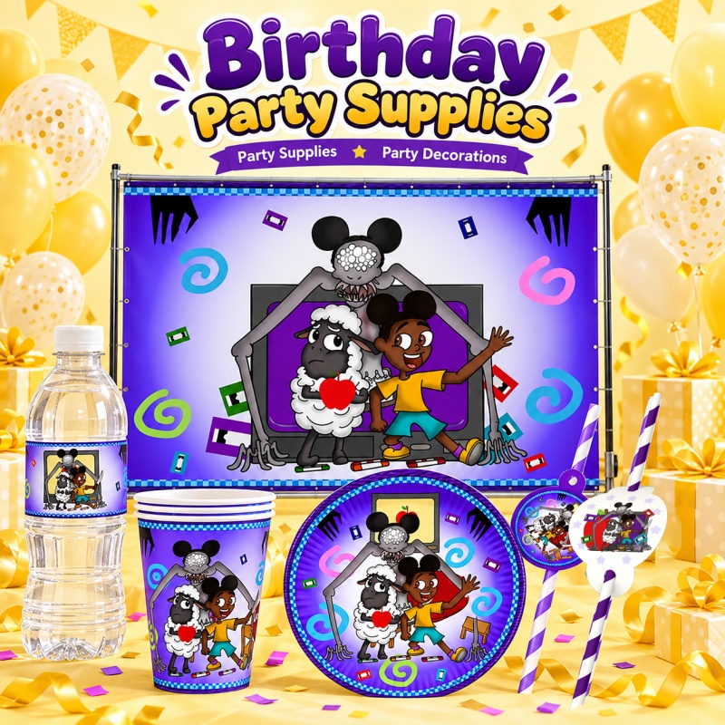 Outdoor Adventure Birthday Party - อแมนดา นักผจญภัย ชุดอุปกรณ์ตกแต่งงานวันเกิด ชุดภาชนะใช้แล้วทิ้ง ลายการ์ตูน ขายดี