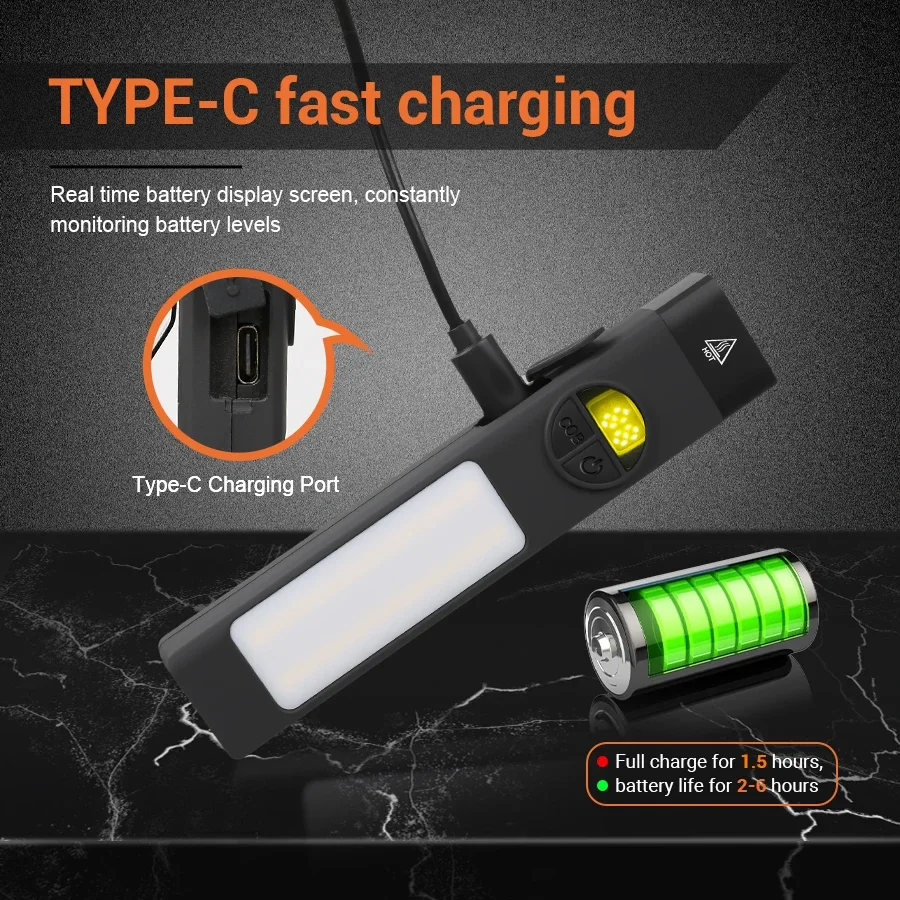 COB + LED ไฟฉายมัลติฟังก์ชั่นพ - Outdoor Adventure Trips บทวิจารณ์และราคา
