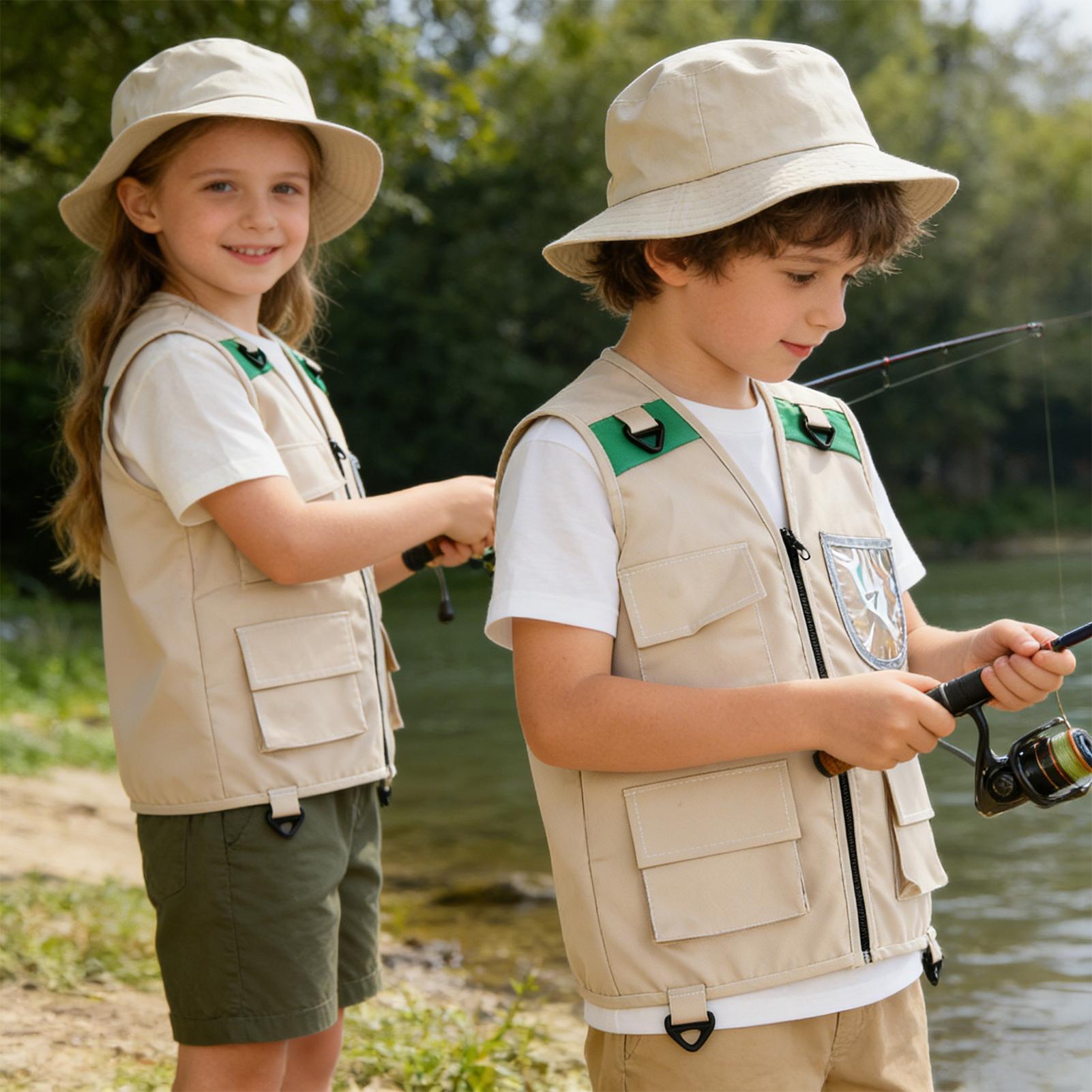 ชุดหมวกและเสื้อกั๊กนักสำรวจสำห - Outdoor Adventure Kit For Kids บทวิจารณ์และราคา