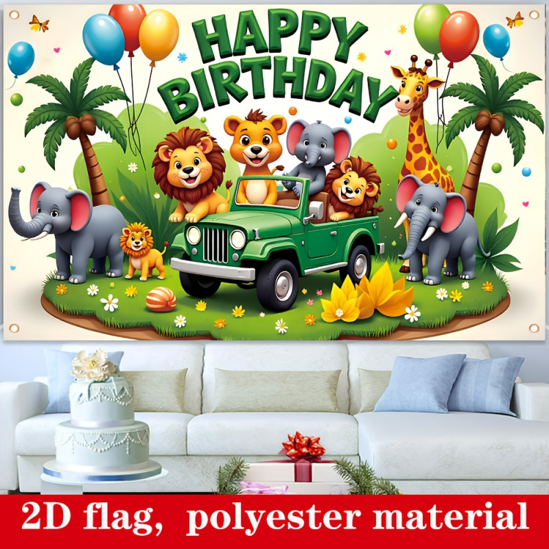 1 ชิ้น, แบนเนอร์สุขสันต์วันเกิ - Outdoor Adventure Birthday Party บทวิจารณ์และราคา